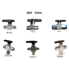 Válvula de esfera flutuante de alta pressão de 2 vias de 3 vias